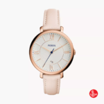 Fossil Jacqueline Three-Hand Date Blush Leather Watch