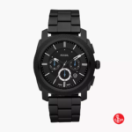 Fossil Machine Stainless Steel Chronograph Black Dial Watch